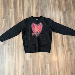 Black Graphic Men's Sweater
